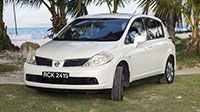 Rent a Nissan Tiida from KCNN Rentals on Tobago