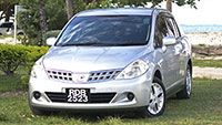Rent a Nissan Tiida from KCNN Rentals on Tobago