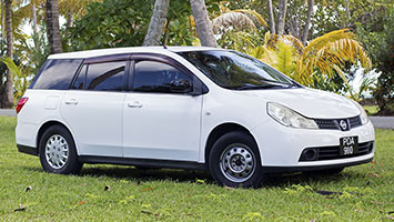 Rent a Nissan Wingroad from KCNN Rentals on Tobago